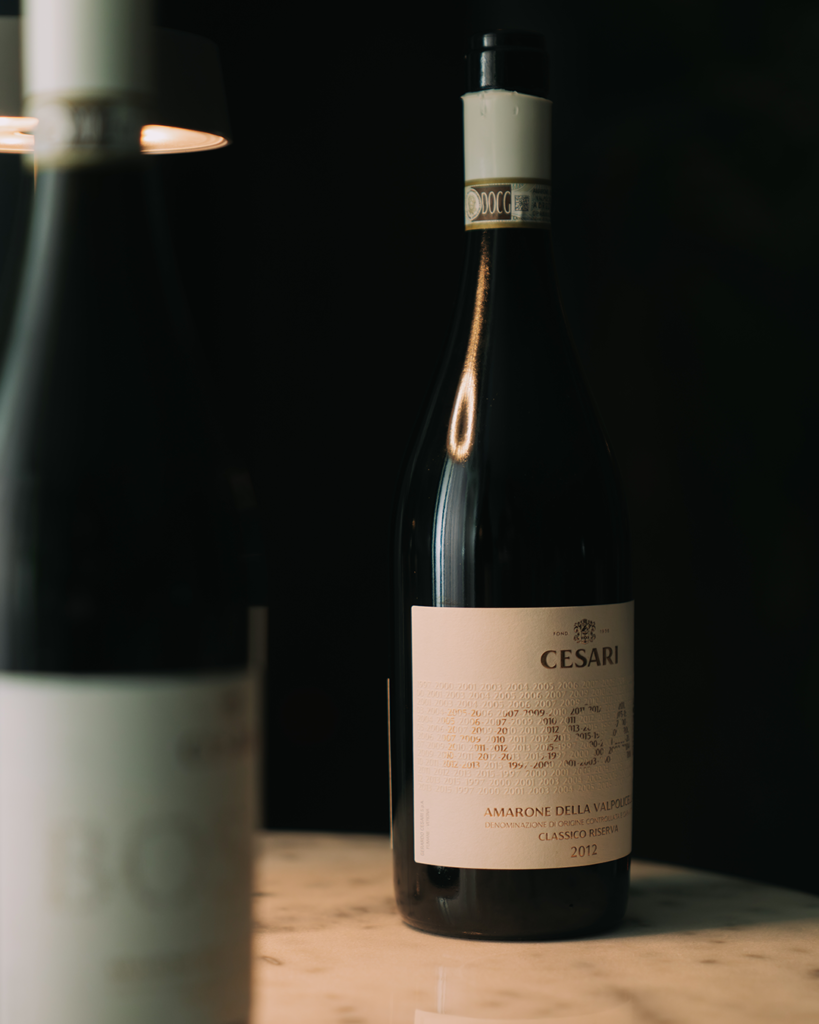 Amarone della Valpolicella Riserva Bosan bottles