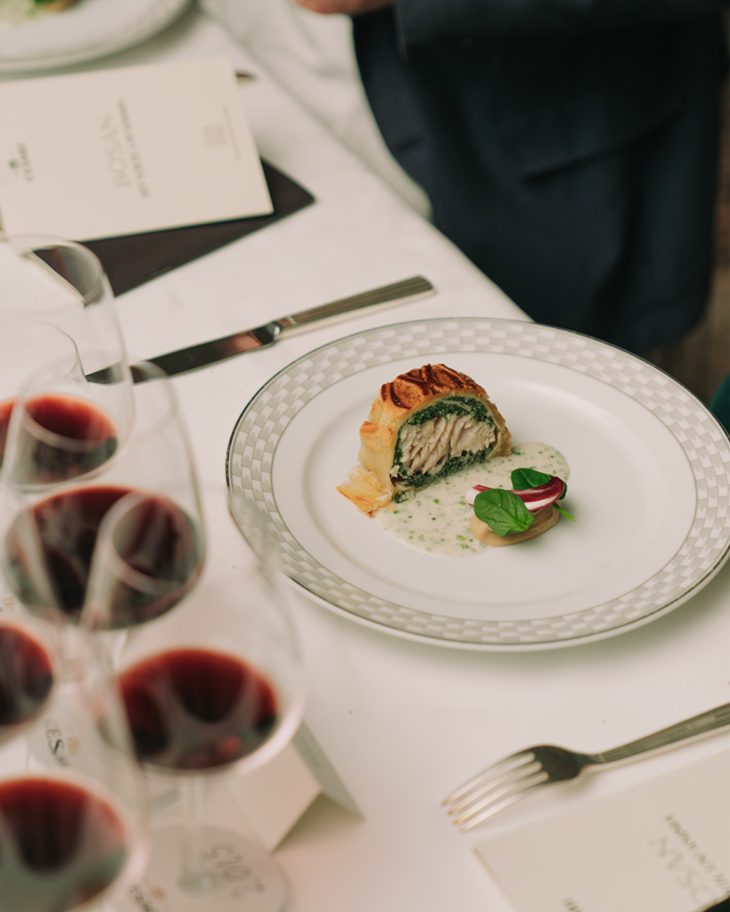 Amarone della Valpolicella Riserva Bosan event dinner with gourmet courses