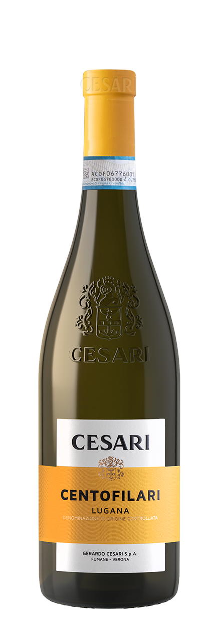 Lugana centofilari cesari bottiglia vino bianco